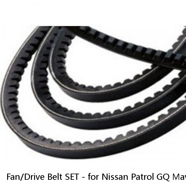 Fan/Drive Belt SET - for Nissan Patrol GQ Maverick 4.2 P TB42 (88-97) 